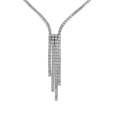 Diamond necklace Waterfall Of Rain Mourning