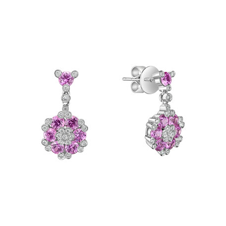 Diamond earrings and Sapphire Jocelyn