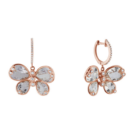 Diamond earrings and Topaz Mandie