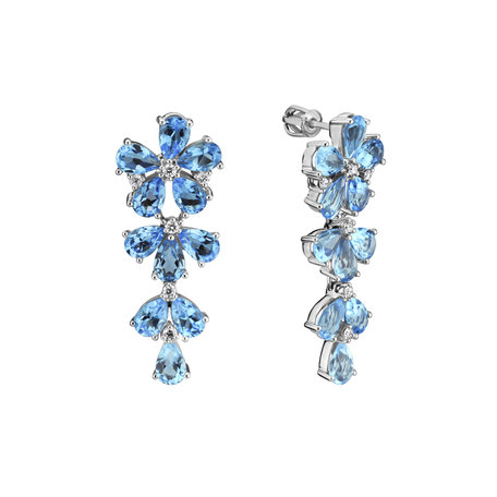 Diamond earrings and Topaz Witching Scarlett