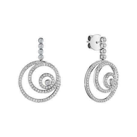 Diamond earrings Noble Spiral