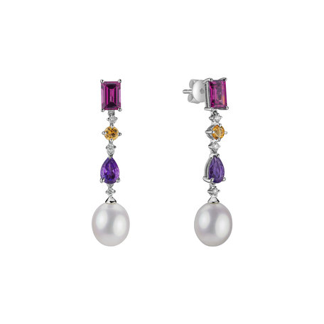 Diamond earrings and gemstones Murphy