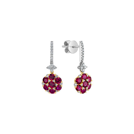 Diamond earrings and Ruby Latonya