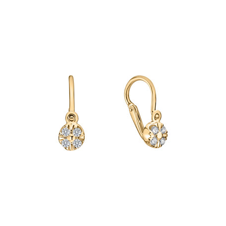 Children's diamond earrings Star Angels