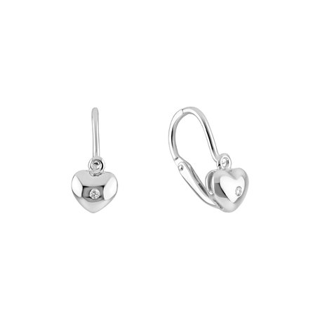 Children's diamond earrings Sweetheart