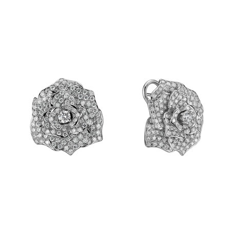 Diamond earrings Witching Rose