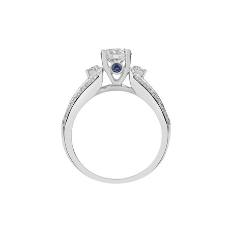 Diamond ring with Sapphire Zayan