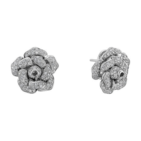 Diamond earrings Scheherazade Flower