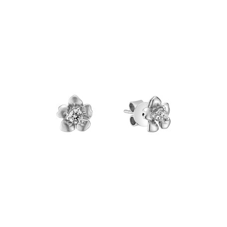 Diamond earrings Blooming Simplicity