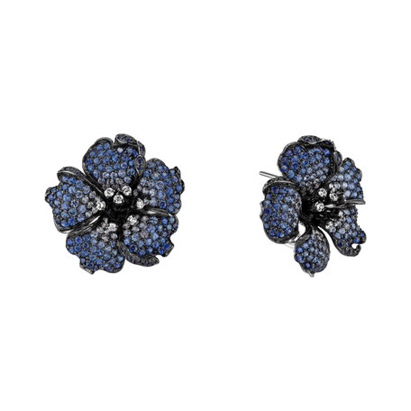 Diamond earrings and Sapphire Cardinal de Richelieu