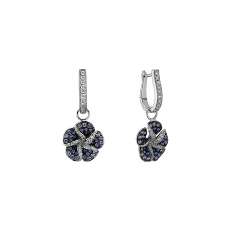 Diamond earrings and Sapphire Carrousel