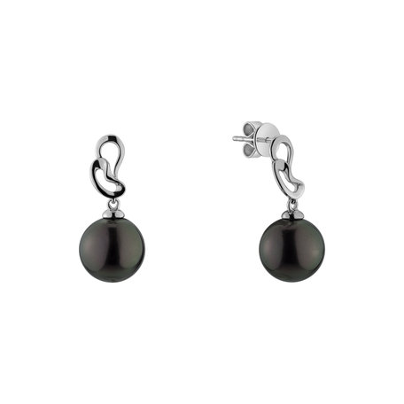 Earrings with Pearl Rilenez