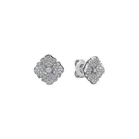 Diamond earrings Moon Flora