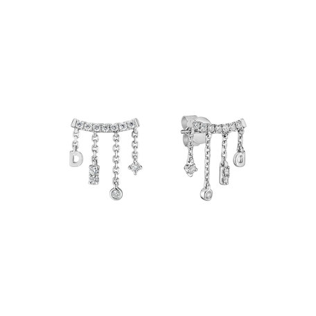 Diamond earrings Crystal Cascade