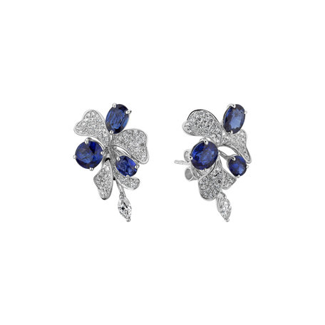 Diamond earrings and Sapphire Czarina Symphony