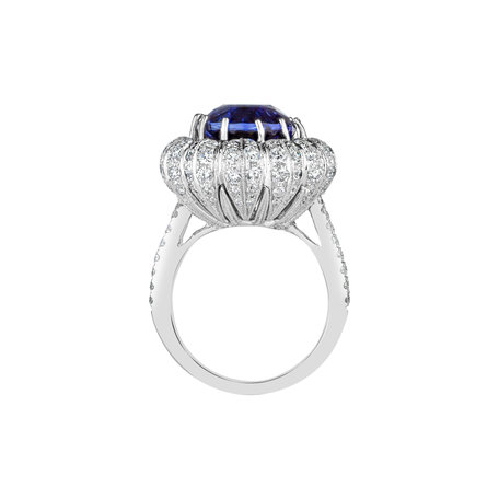 Diamond ring with Tanzanite Thuzad