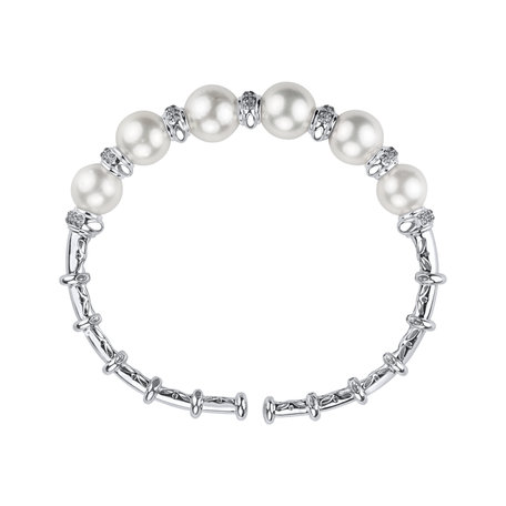 Diamond bracelet with Pearl Virgin Divine