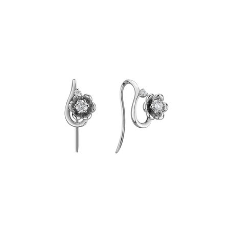 Diamond earrings Flowering Secret