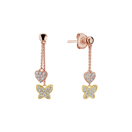 Diamond earrings Faithful Papillon