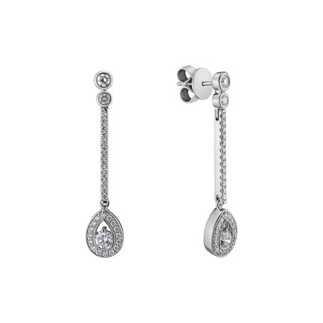 Diamond earrings Glamour Drop