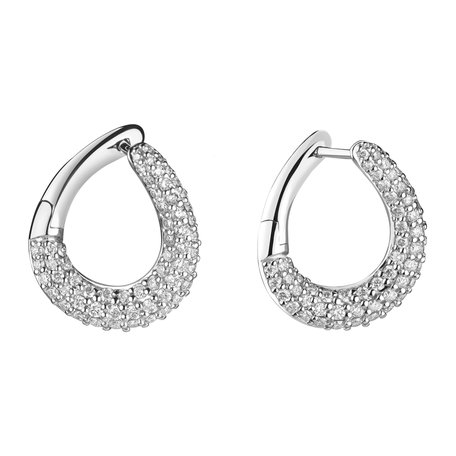 Diamond earrings Charming Sun