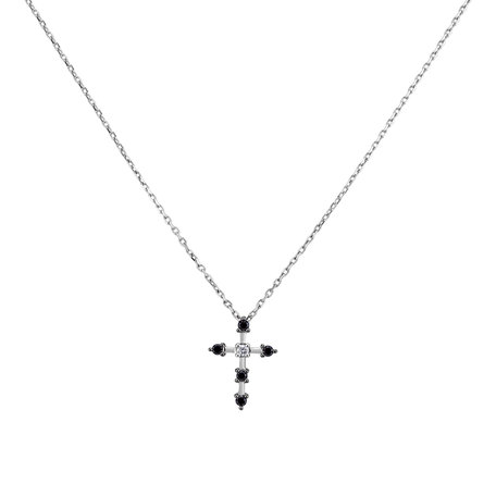 Diamond necklace Glittering Cross