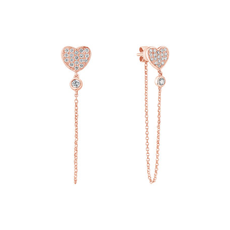 Diamond earrings Blush Romance