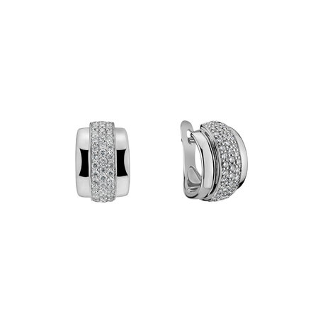 Diamond earrings Snowfire