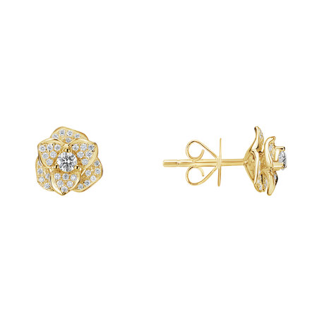 Diamond earrings Flower Wish