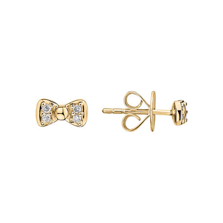 Diamond earrings Endless Bow