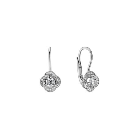 Diamond earrings Sparkling Petals