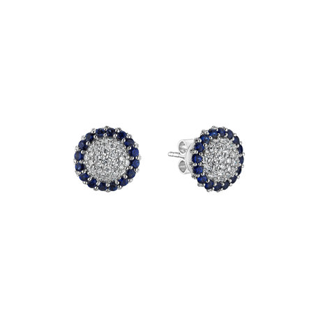 Diamond earrings and Sapphire Dilliana