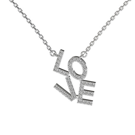 Diamond necklace Sparkling Love