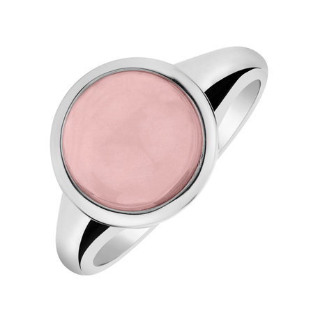 Ring with Rose Quartz Bonbon