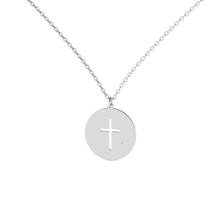 Diamond necklace Cross