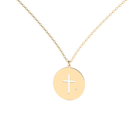 Diamond necklace Cross