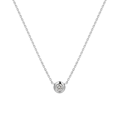 Diamond necklace Sparkling Drop