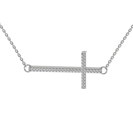 Diamond necklace Cross