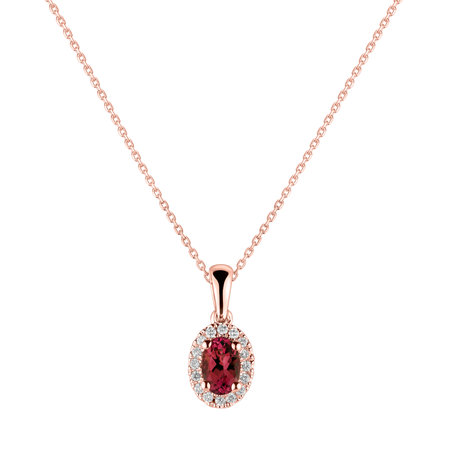 Diamond pendant with Ruby Princess Essence