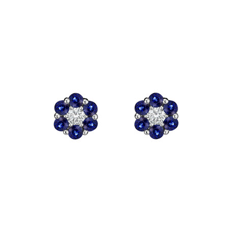 Diamond earrings and Sapphire Eternal Brilliance