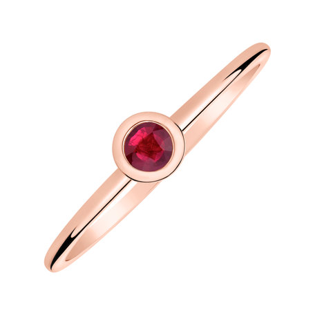 Ring with Ruby Bonbon