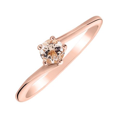 Ring with Morganite Bonbon