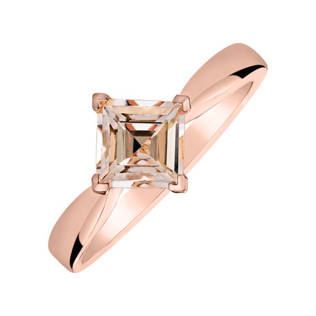 Ring with Morganite Bonbon