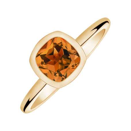 Ring with Citrine Madeira Space Bonbon