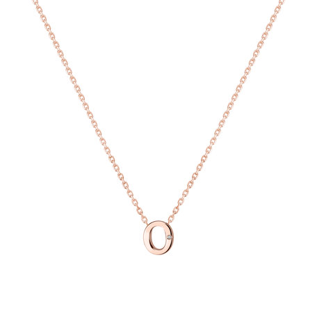 Diamond necklace Flat Line O