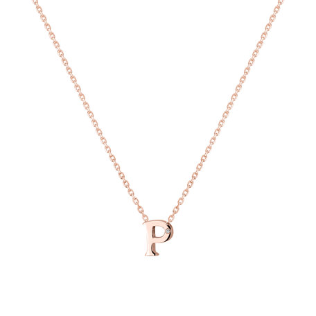 Diamond necklace Flat Line P