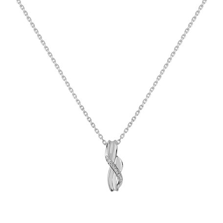 Diamond pendant Elegant Wave