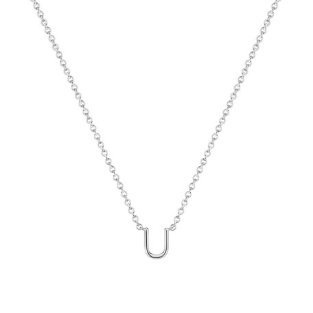 Diamond necklace Round Line U