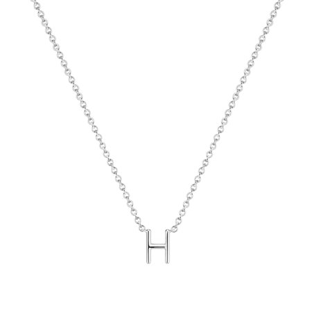 Diamond necklace Round Line H