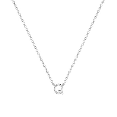 Diamond necklace Round Line Q